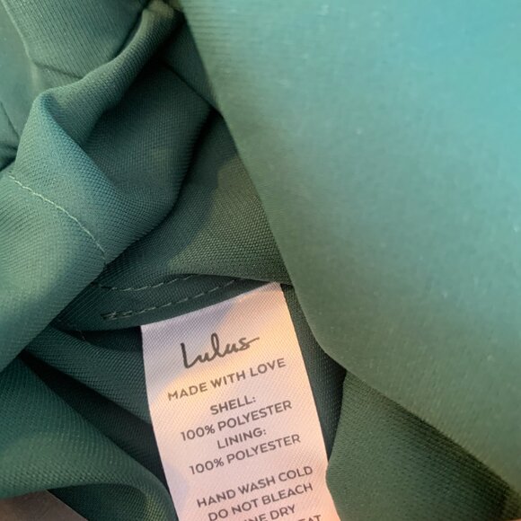Lulus Hunter Green Medium Dress Spaghetti Straps NWT - Picture 11 of 13